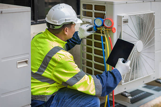 Professional Hvac technician working in Laurel Hill, NC